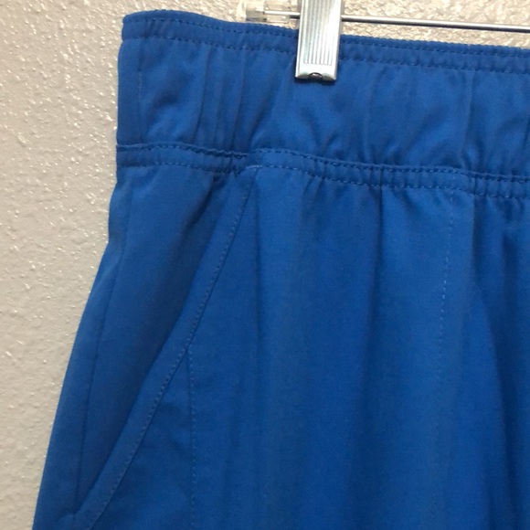 Vince Camuto scrub pants Women's XL scrubs royal blue pull on Raw hem pockets - Picture 5 of 12
